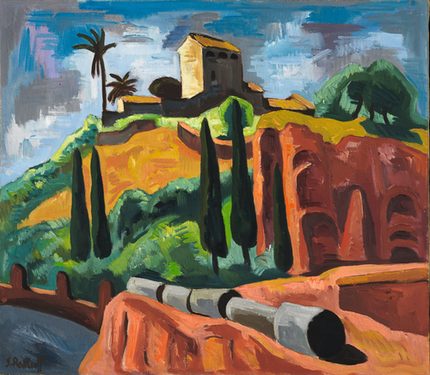 Karl Schmidt-Rottluff: Monte Palatino, 1930; (c) Brücke-Museum + Karl und Emy Schmidt-Rottluff-Stiftung